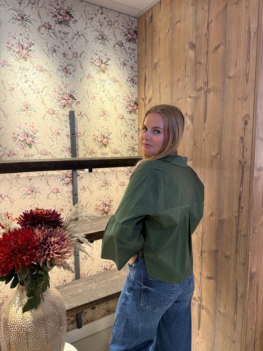 Lien blouse army green