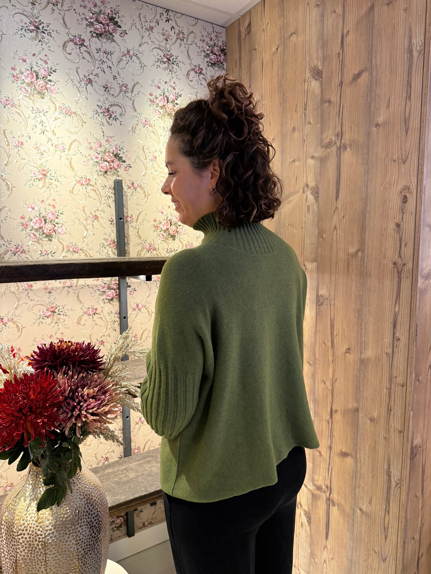 Noa top army green