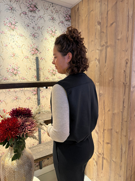 Noor gilet zwart