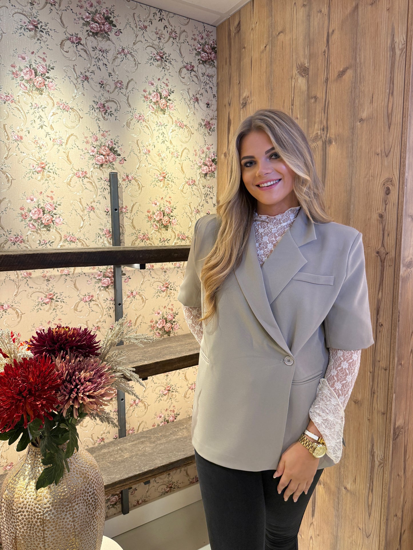 Veerle blazer taupe
