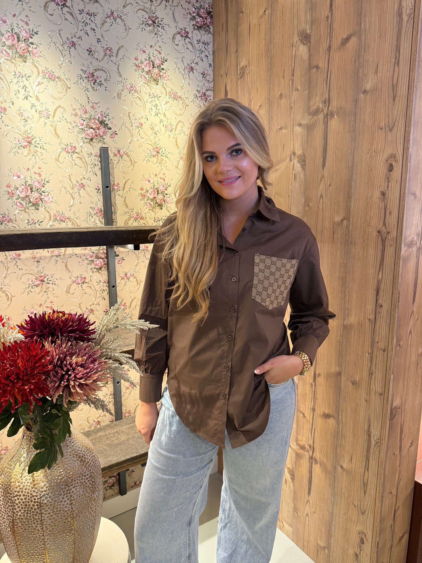 GG blouse Choco