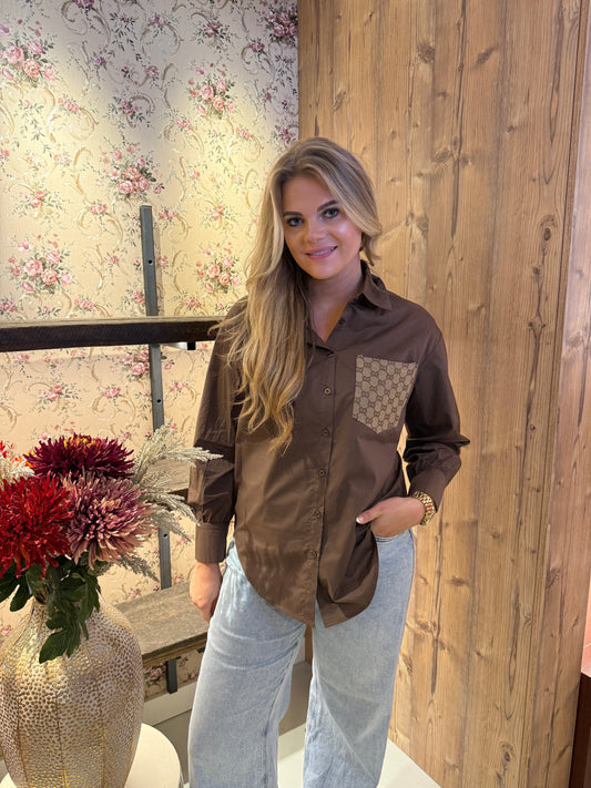 GG blouse Choco