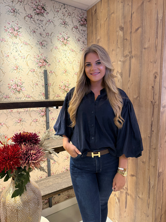 Fleur blouse Blauw