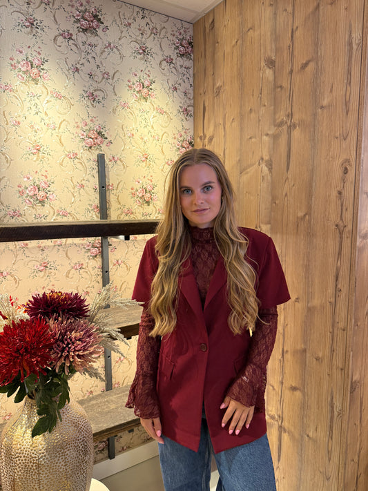 fay blazer bordeaux