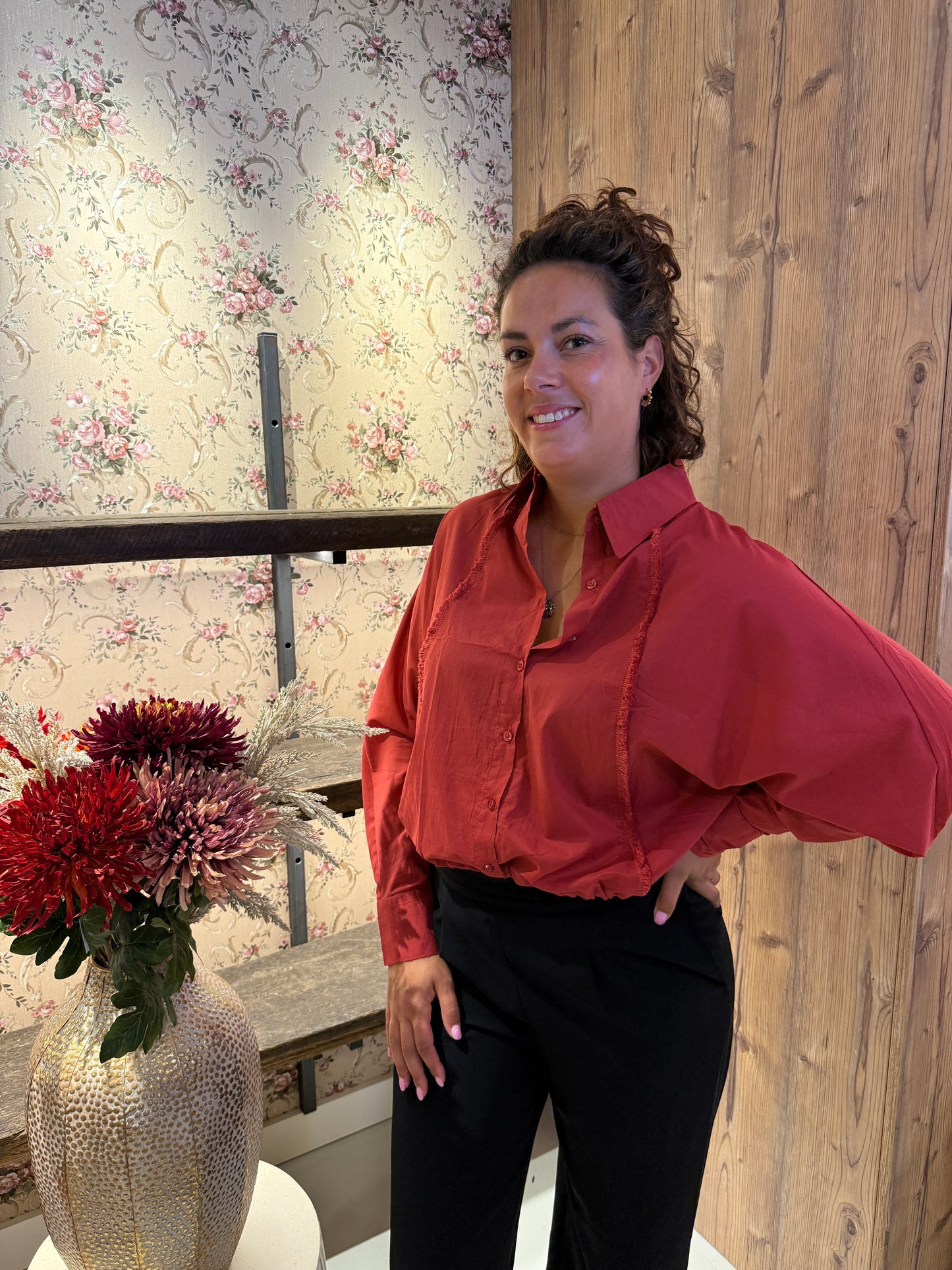 Sara blouse rood