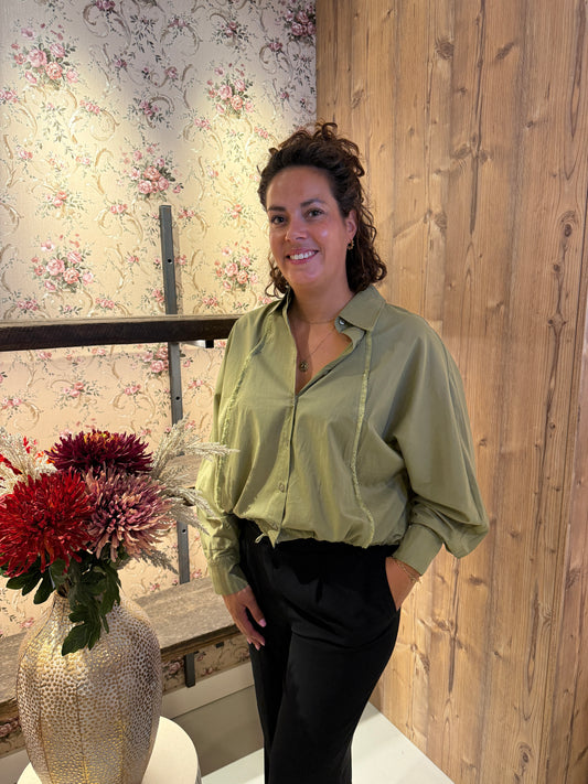 Sara blouse army green