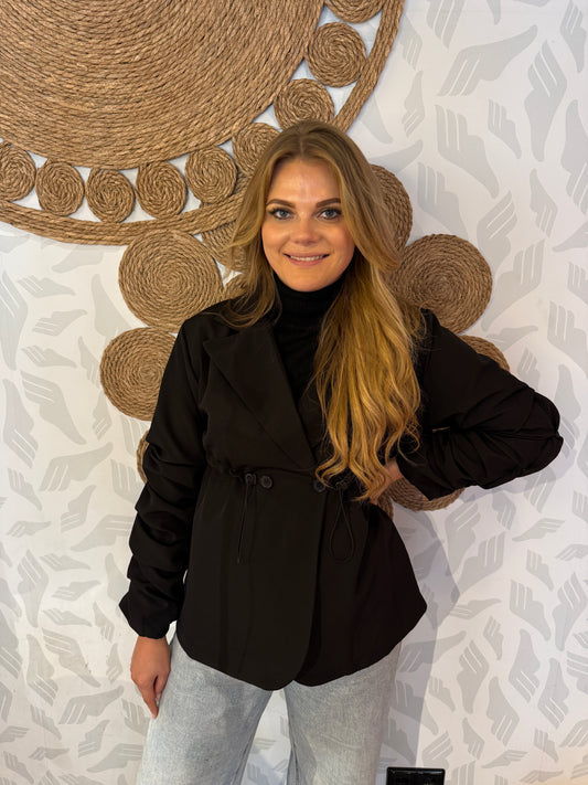 Bella blazer smok zwart