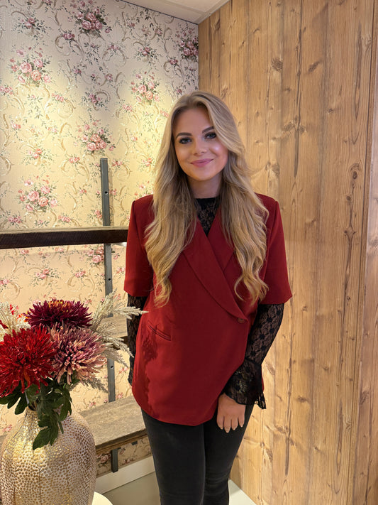 Veerle blazer rood